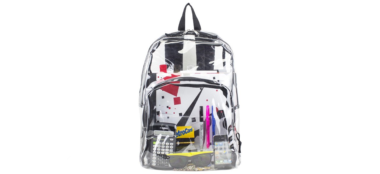 Eastsport Two-Compartment Clear Backpack