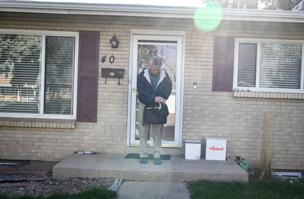Former RTD commuter John Hunter prepares to drive to work in the Denver Tech Center from his home in Lakewood on Thursday, April 10, 2025. (Photo by AAron Ontiveroz/The Denver Post)